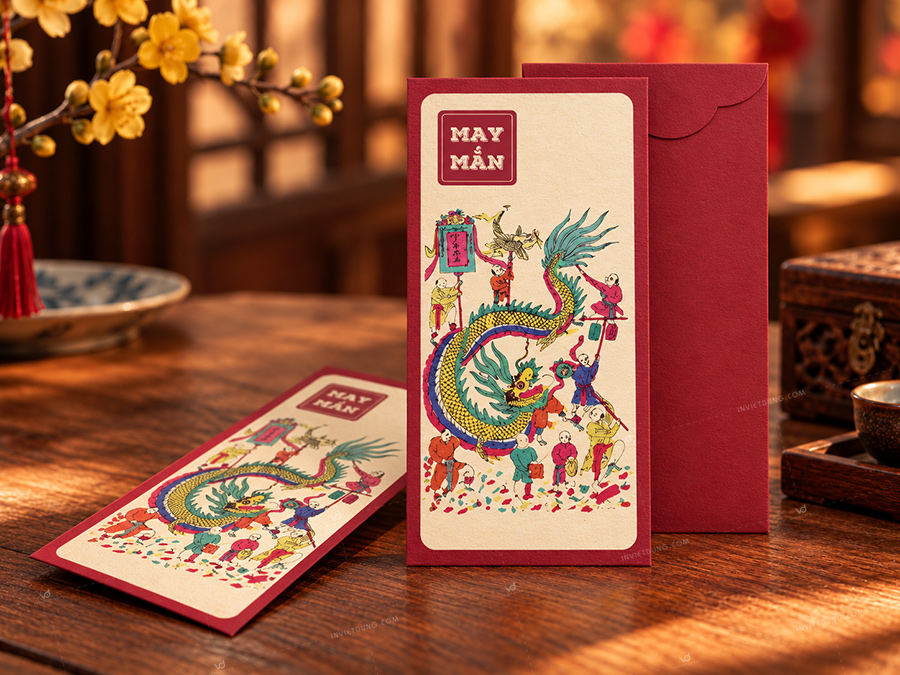 Mẫu bao lì xì xưa