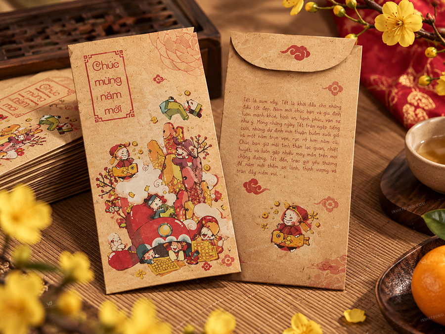 Mẫu bao lì xì xưa