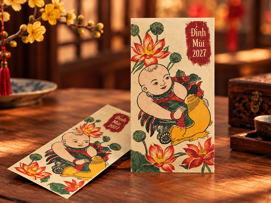 Mẫu bao lì xì xưa