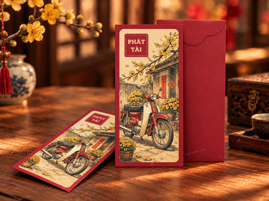 Mẫu bao lì xì xưa