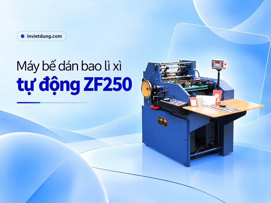 Máy bế dán bao lì xì tự động