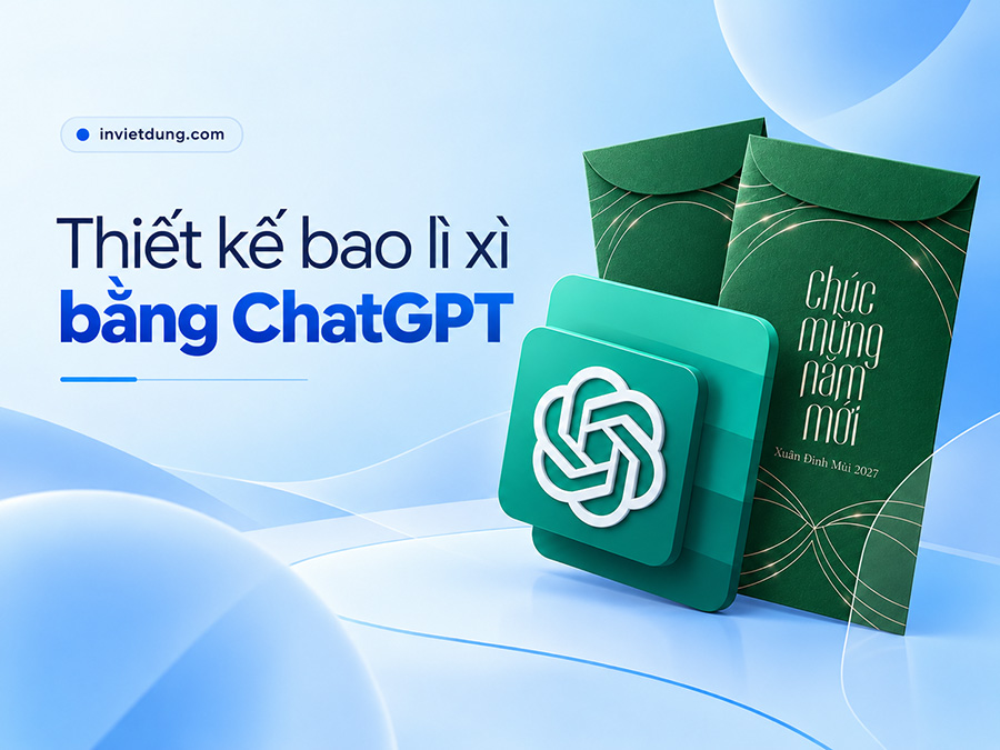 Thiết kế bao lì xì bằng ChatGPT