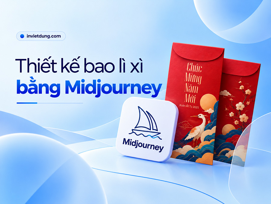 Thiết kế bao lì xì bằng Midjourney