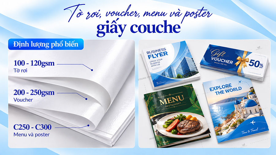 Tờ rơi giấy couche