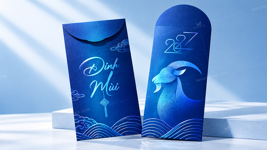 30+ mẫu bao lì xì hình con Dê Đinh Mùi 2027