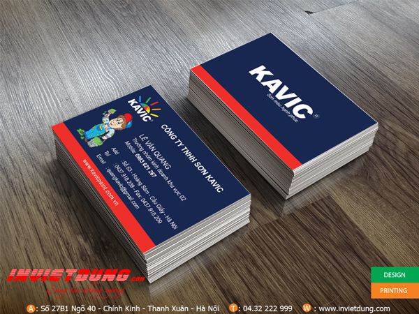 Mẫu card visit đẹp Sơn Kavic