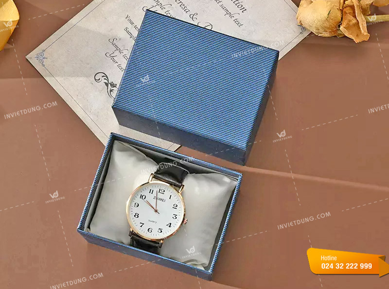 Mẫu hộp đựng đồng hồ sang trọng do In Việt Dũng thiết kế và in ấn