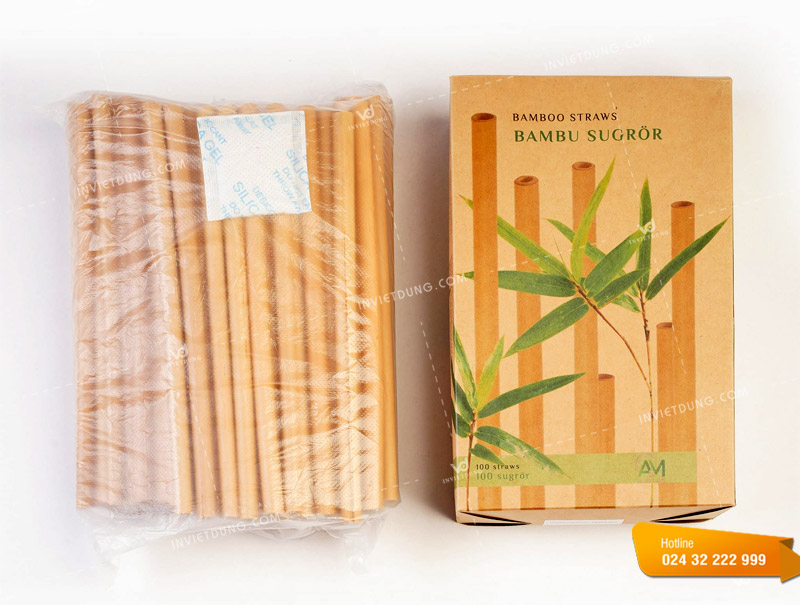 Mẫu hộp đựng ống hút giấy Bambu Sugror