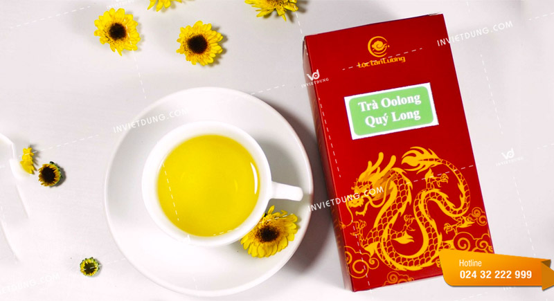 In hộp đựng trà Oolong Lộc Hương đẹp ấn tượng