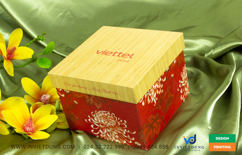 Mẫu hộp đựng quà tặng công ty Viettel Post chuyên nghiệp