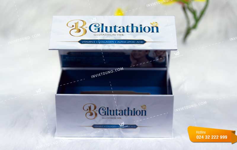 Mẫu hộp cứng thực phẩm chức năng B-Glutathion