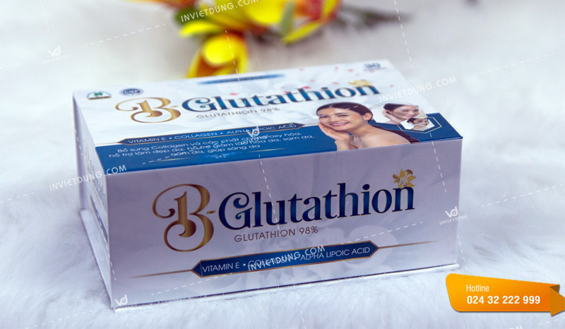 Mẫu hộp cứng thực phẩm chức năng B-Glutathion