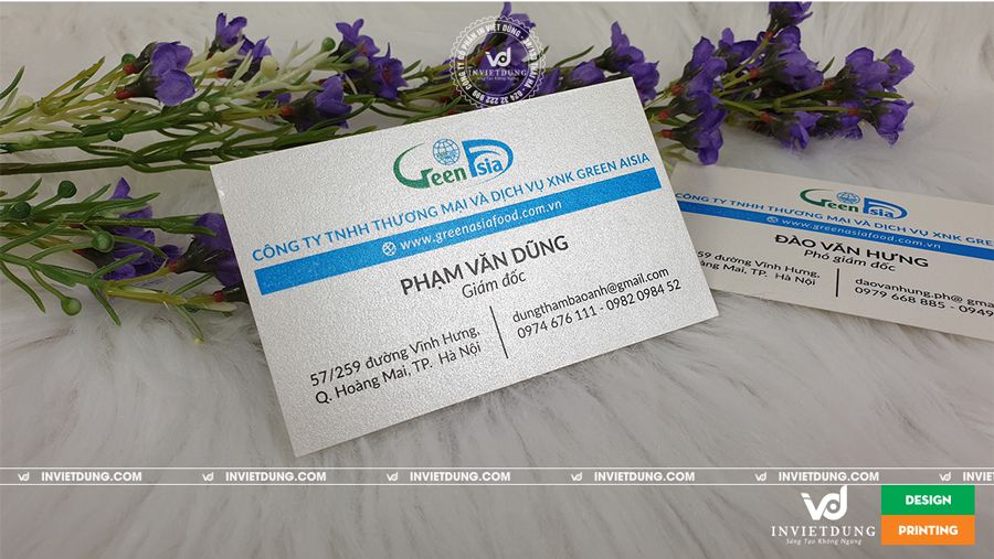 In name card cho giám đốc công ty Green Asia