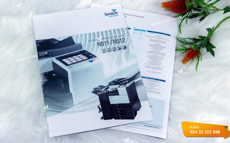 Mẫu catalogue đẹp cho đại lý máy photocopy Sindoh