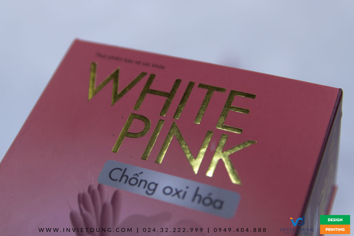 Hộp cứng cao cấp đựng mỹ phẩm White Pink