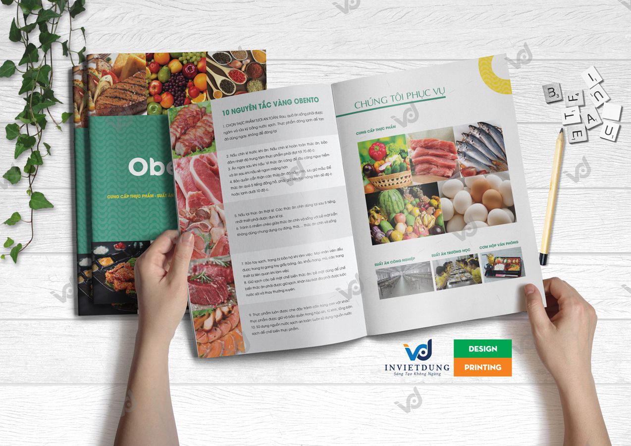 In Việt Dũng là đơn vị in profile (hồ sơ năng lực) cho công ty thực phẩm Obento Food