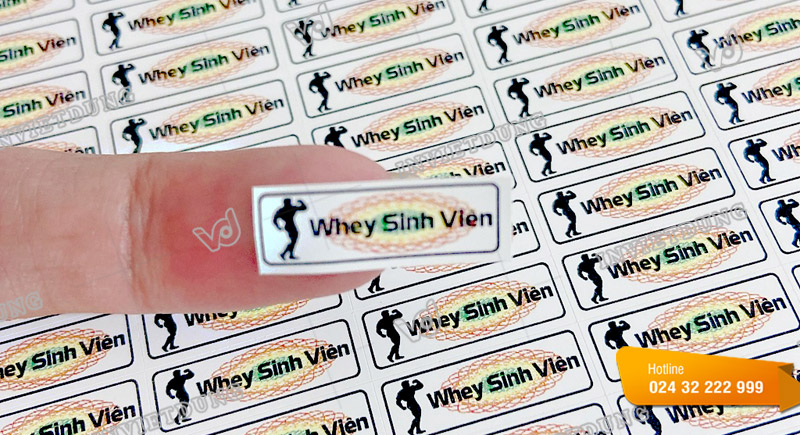 In tem vỡ cho cửa hàng Whey Sinh Vien