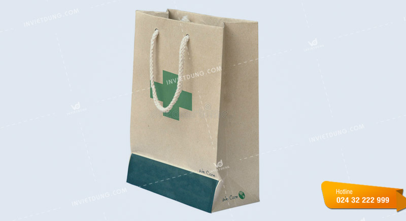 Mẫu túi xách giấy đựng thuốc tây do In Việt Dũng thiết kế và in ấn