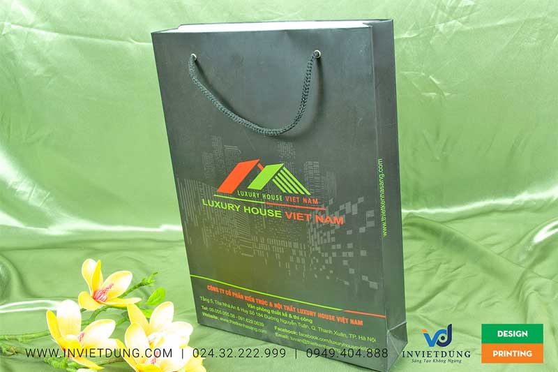 Mẫu túi giấy đẹp cho công ty nội thất Luxury Việt Nam