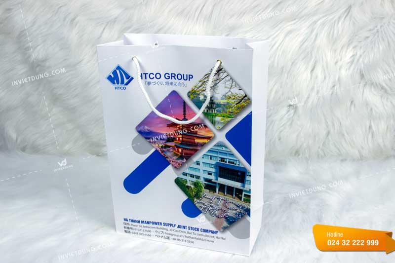 mẫu túi giấy đẹp cho công ty HTCO Group