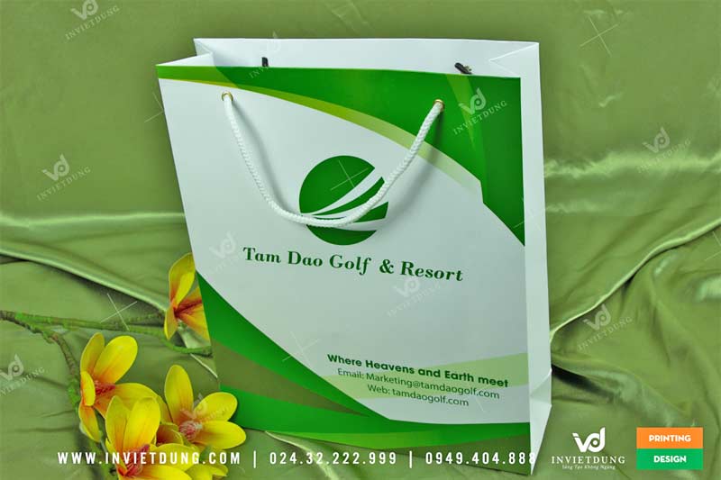 Mẫu túi giấy Tam Đảo Golf & Resort