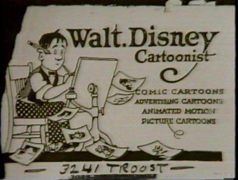 Mẫu card visit của Walt Disney