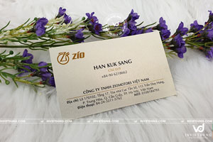 Sử dụng giấy mỹ thuật để in danh thiếp