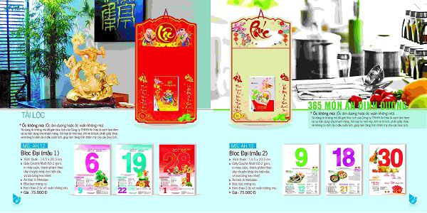 In lịch Tết tại Ba Đình