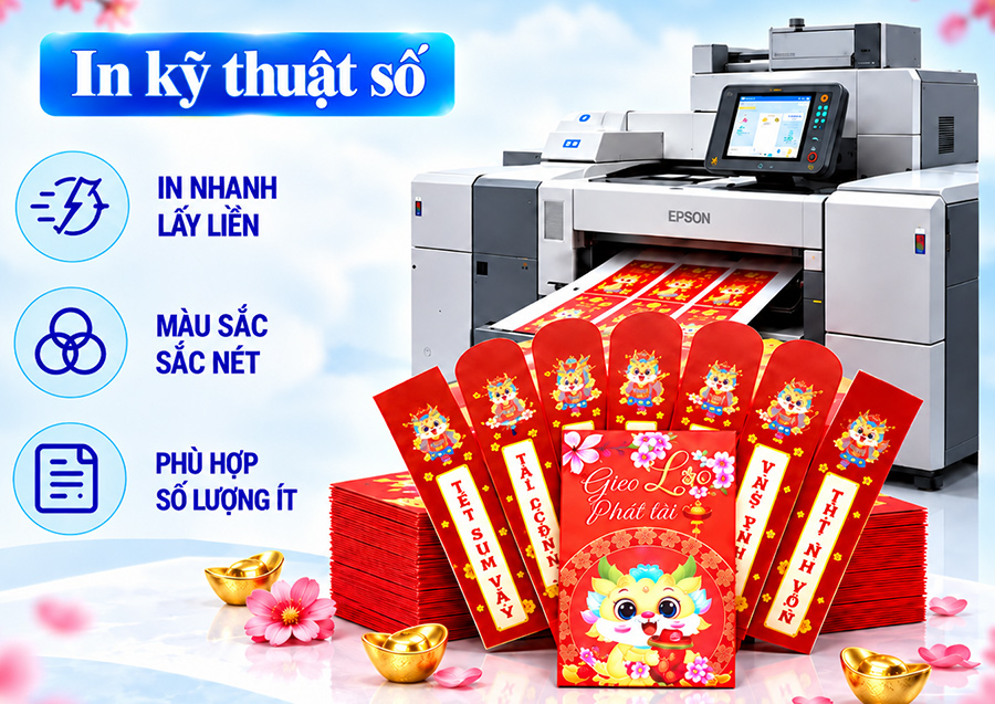 Công nghệ in bao lì xì giấy kraft