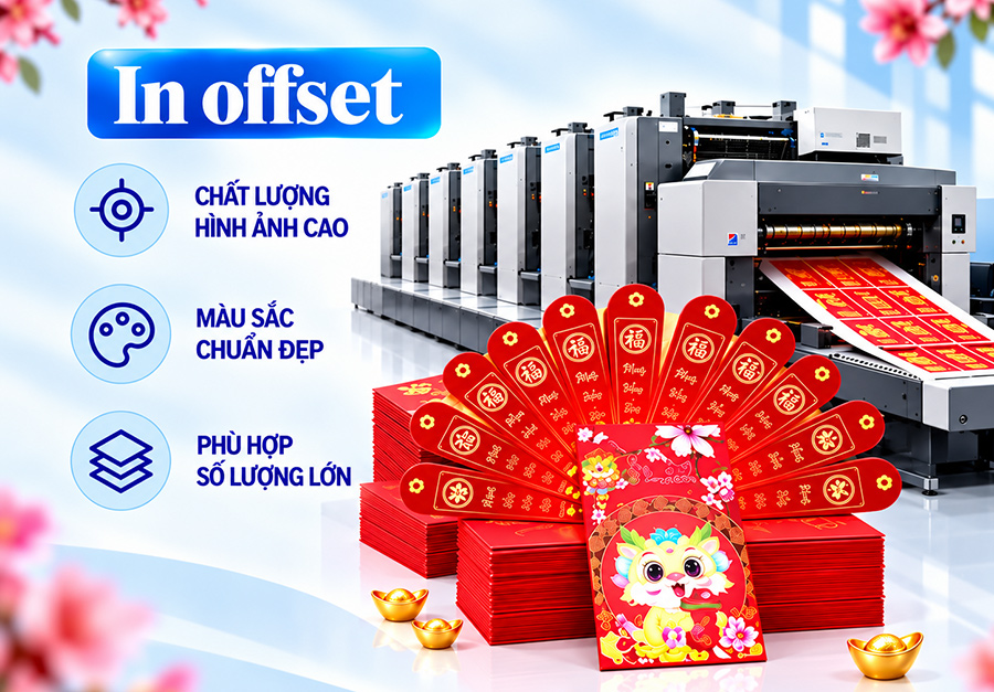 Công nghệ in bao lì xì giấy kraft