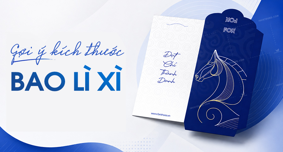 Top 12 kích thước bao lì xì chuẩn in ấn