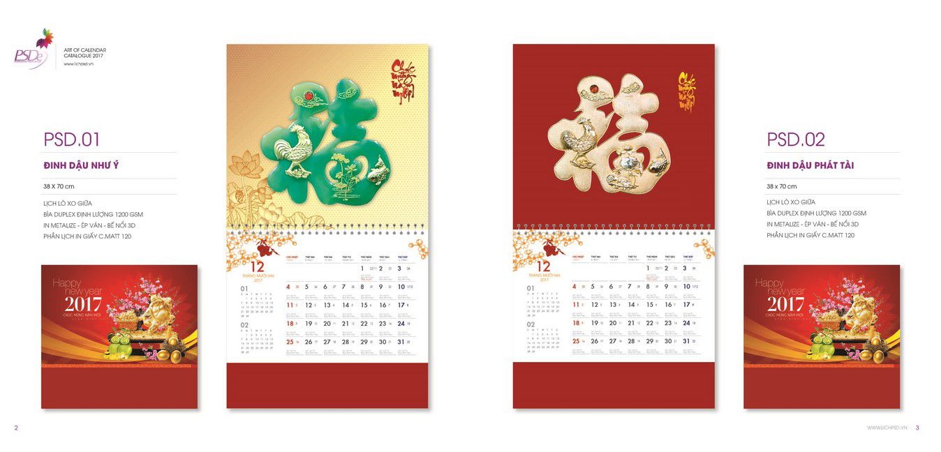 In lịch tết tại quận Đống Đa