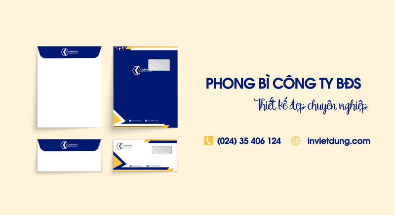 Mẫu phong bì công ty bất động sản